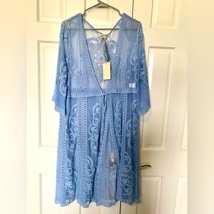 Entro Lace Duster Kimono - XL - NWT